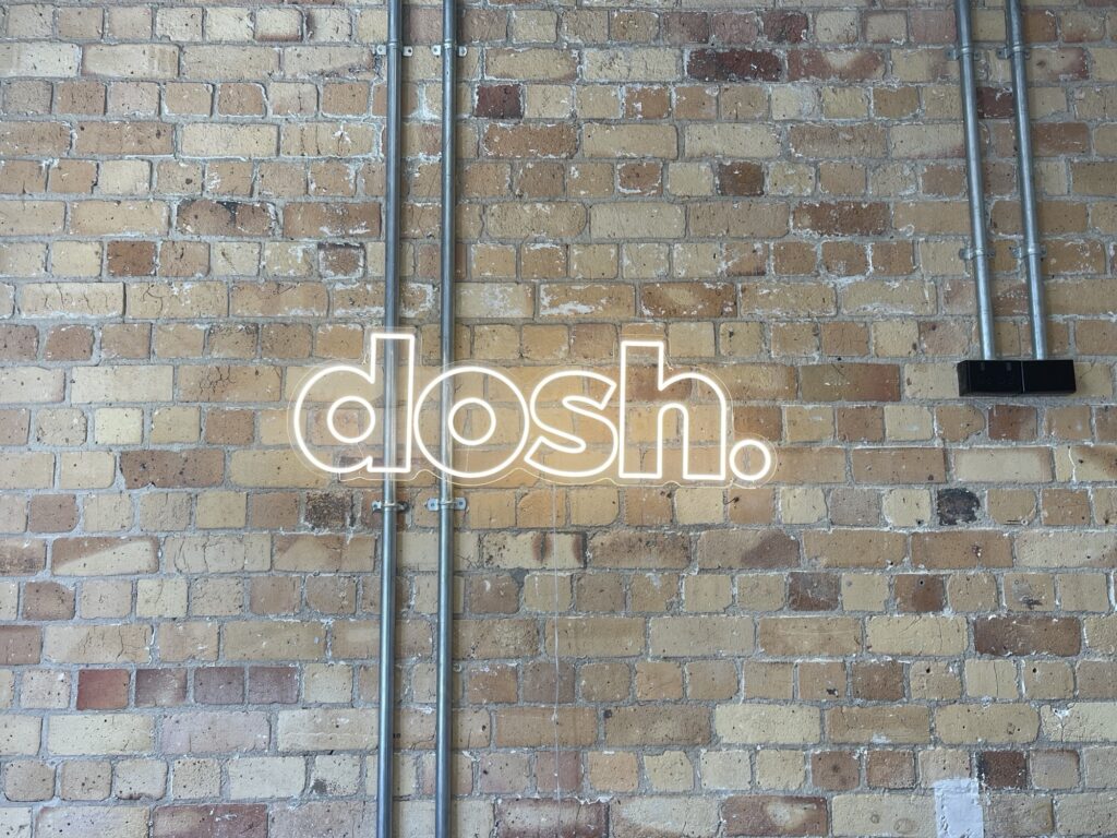 warm white led neon on wall